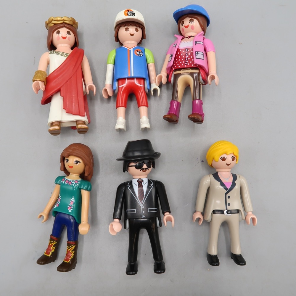 PLAYMOBIL Figure Lot of‎ 6 Roman skater Spy Worker MIB Toy People